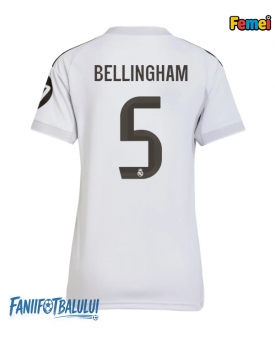 Real Madrid Jude Bellingham #5 Tricou Fotbal Replică 2025-26 Femei Acasa